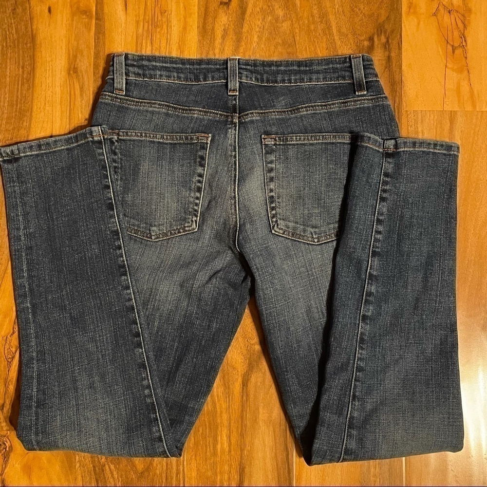 2/$30 Eileen Fisher Dark Wash Skinny Leg Jeans - Picture 4 of 7